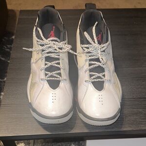 NIKE ZOOM Air 92 White and Black Low-Top Sneakers with Red Jumpman